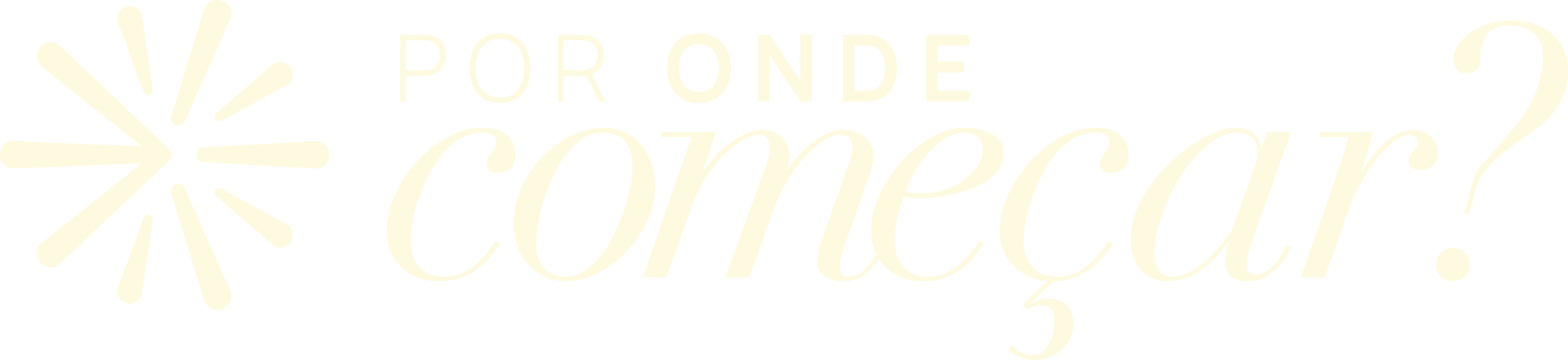 Por onde começar?